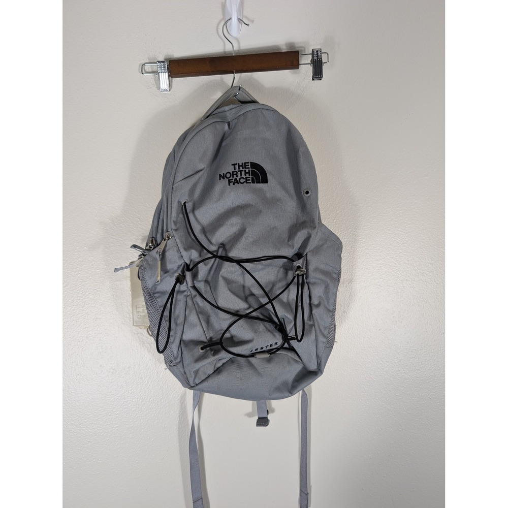 The North Face Jester Backpack Grey FlexVent Laptop Sleeve School Hiking Bag